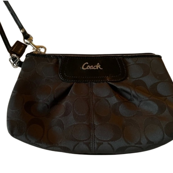 Coach Black Classic Wristlet - 8" L, 5" H, 2" D - Picture 12 of 14